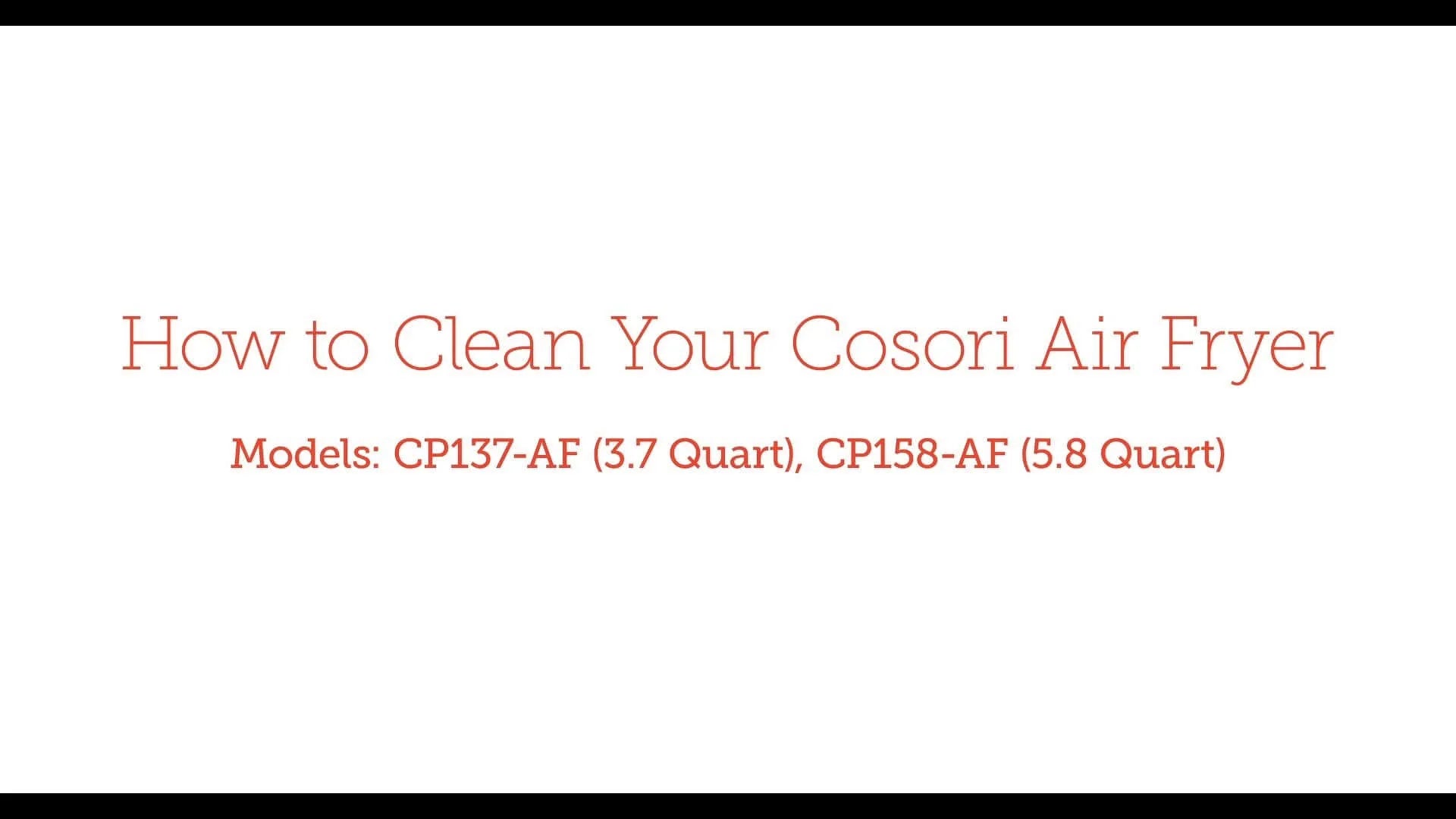 How to clean your Cosori Air Fryer