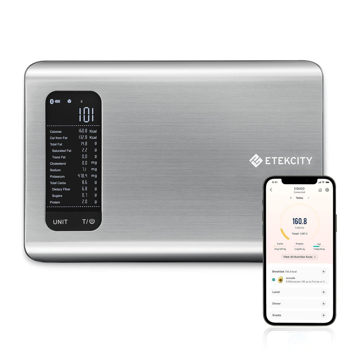 Etekcity ESN00 Smart Nutrition Scale - - RIBI Malta