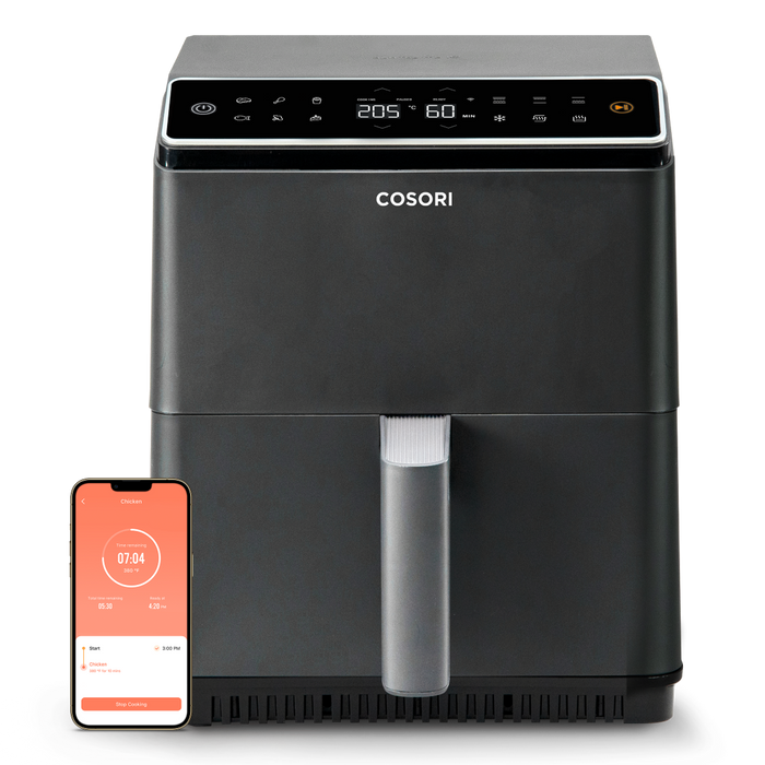 Cosori 6.4Ltr Dual Blaze Smart Air Fryer Dark Grey CAF-P583S - Torn/Damaged Box -Brand New - Refurbished- RIBI Malta