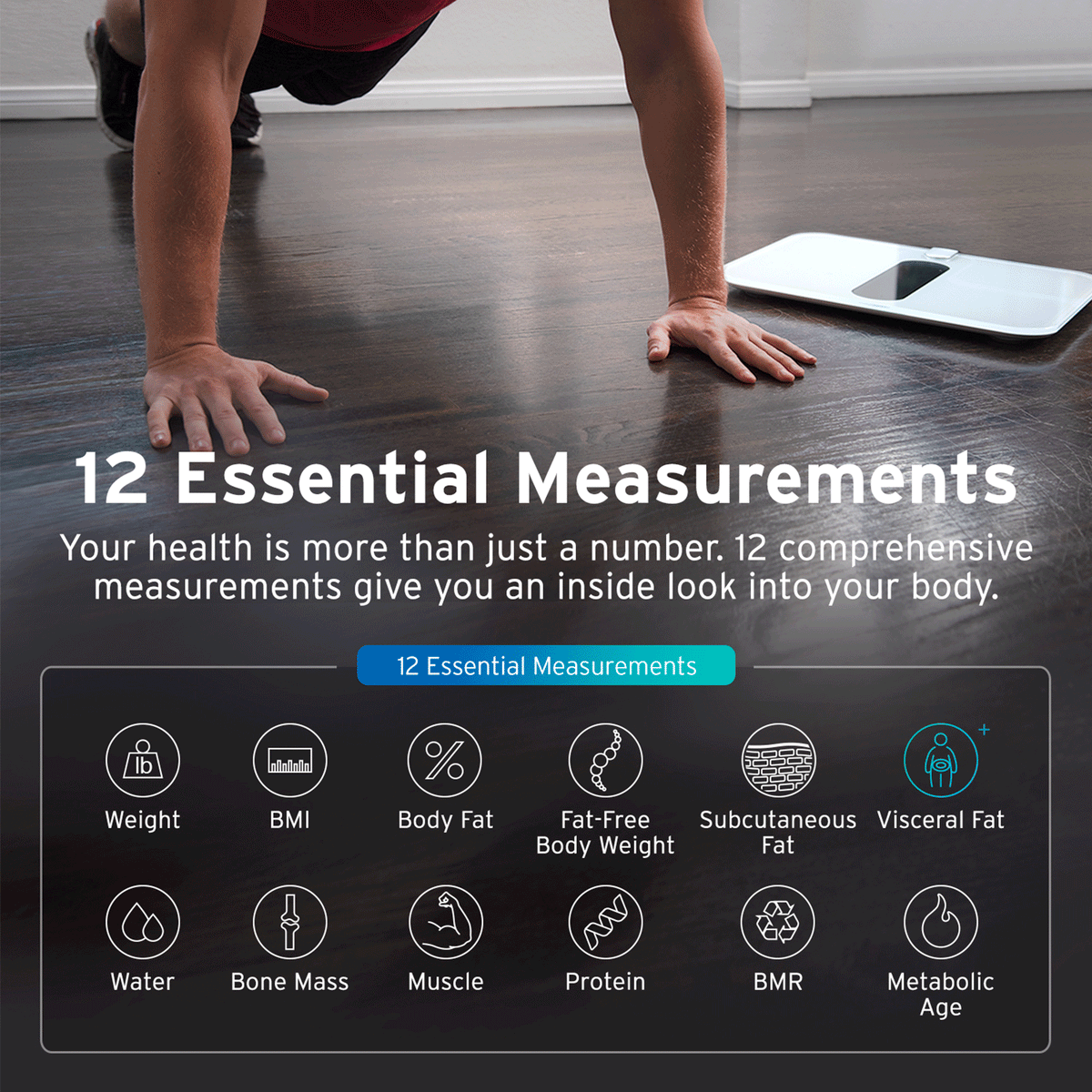 Etekcity ESF00+ Smart Body Weight and Fitness Scale - - RIBI Malta