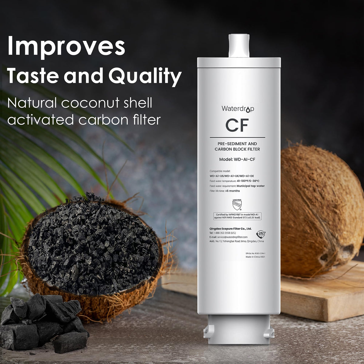 WD-A1-CF filter for WaterDrop A1 Countertop Reverse Osmosis System