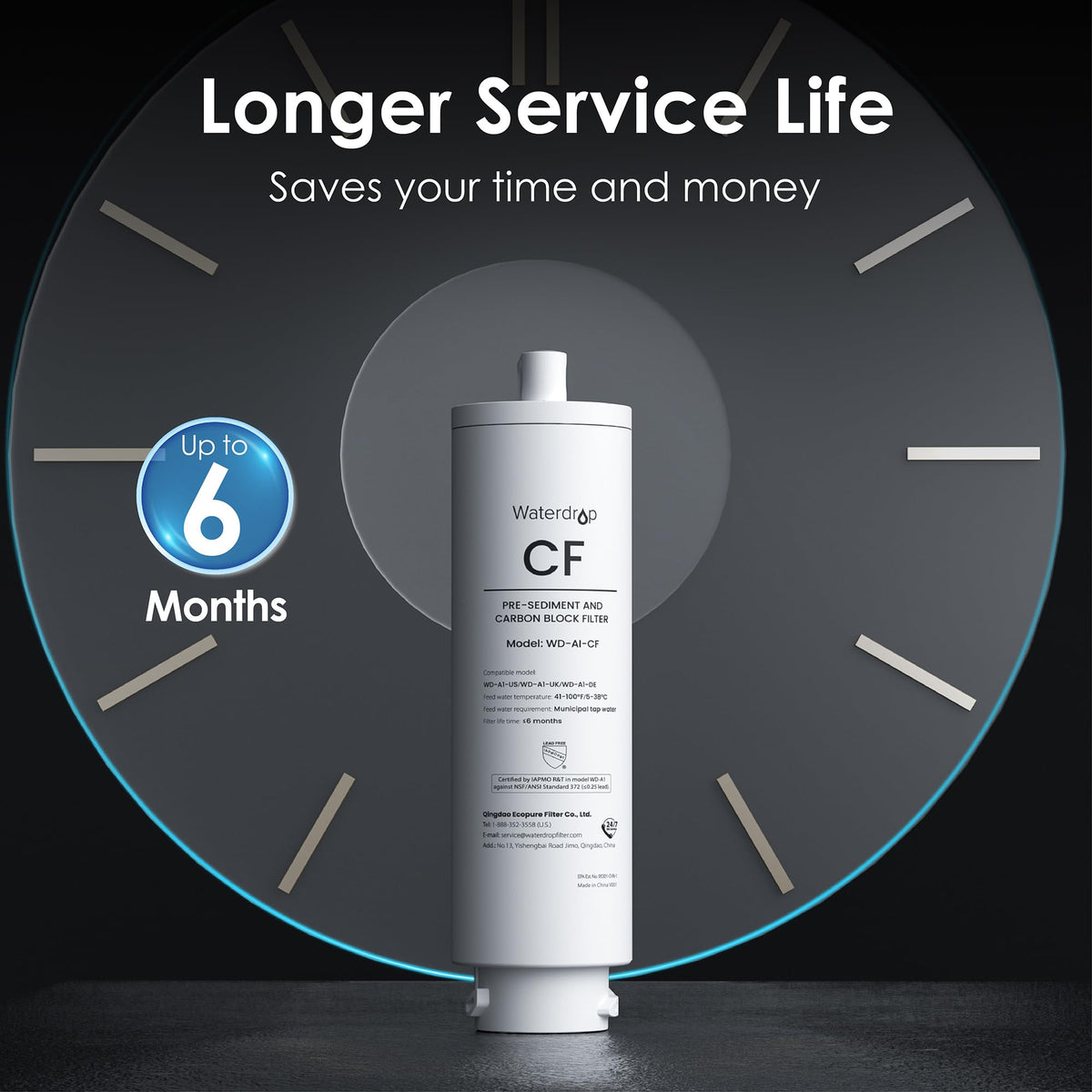 WD-A1-CF filter for WaterDrop A1 Countertop Reverse Osmosis System