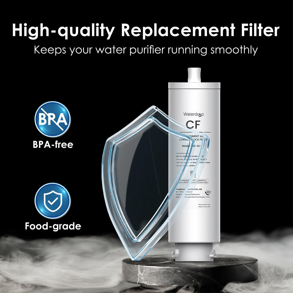 WD-A1-CF filter for WaterDrop A1 Countertop Reverse Osmosis System