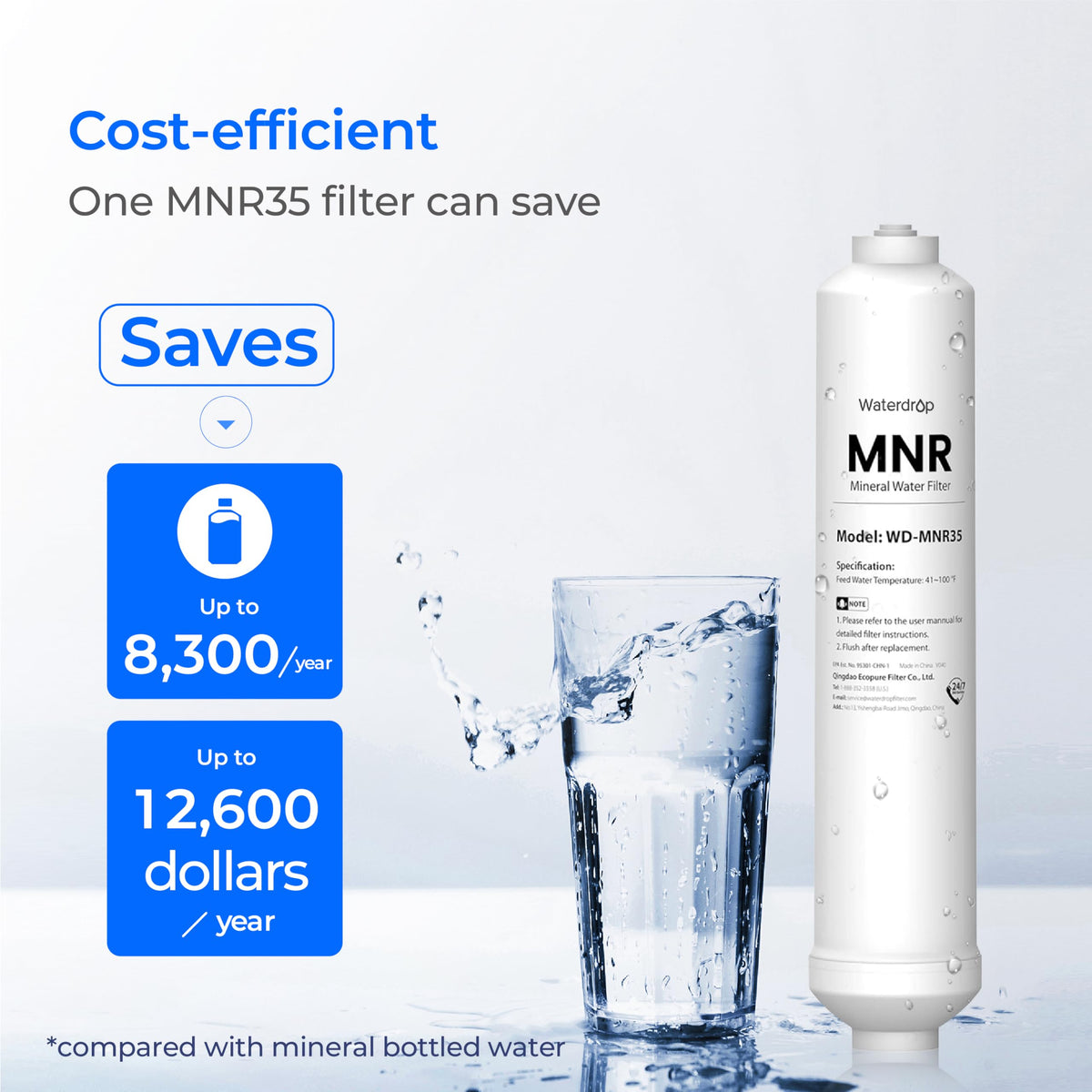 WD-MNR35 Remineralization Filter for all Waterdrop Under-sink Reverse Osmosis