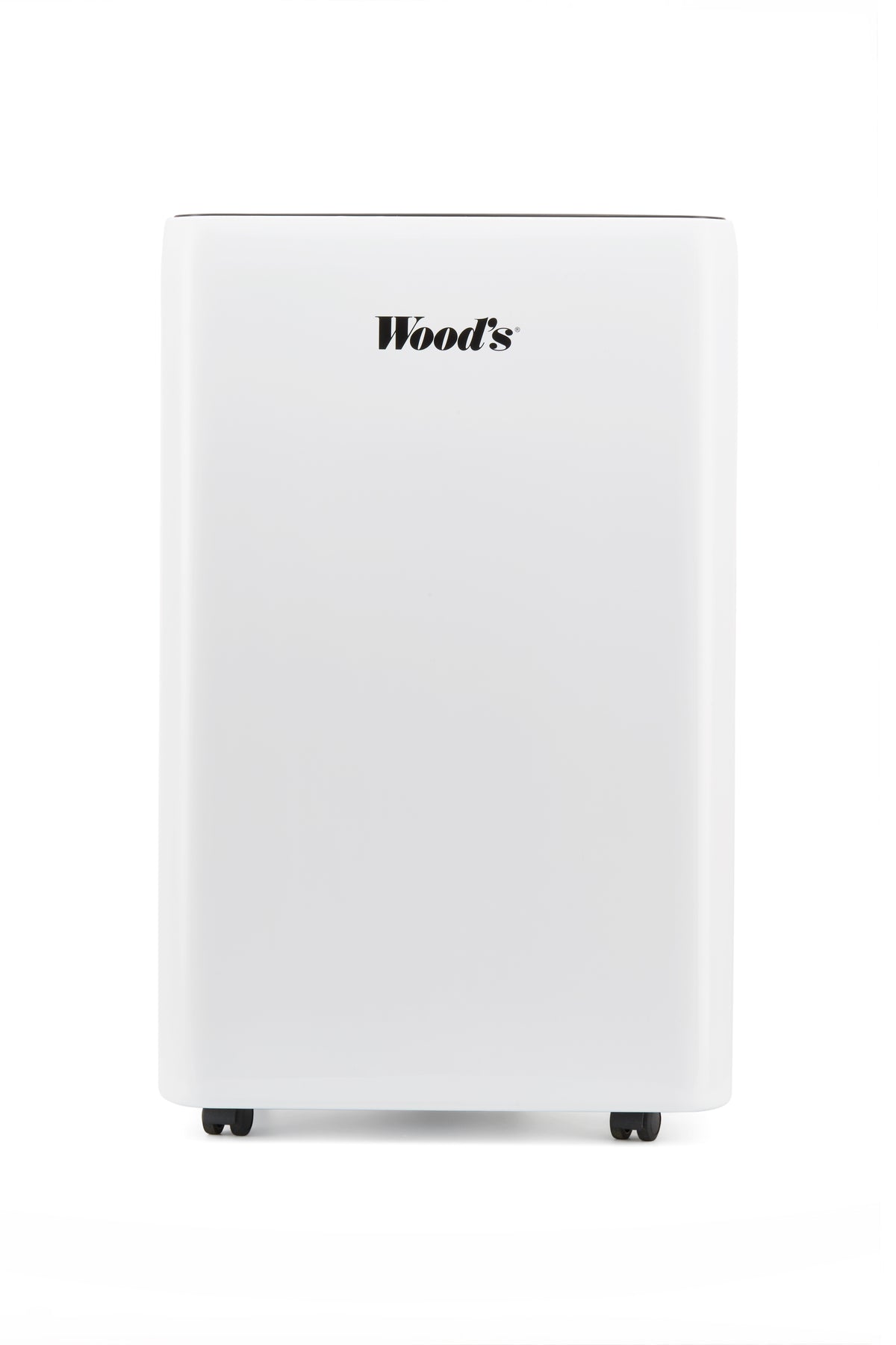 White amplifier with 'Wood's' branding on a white background