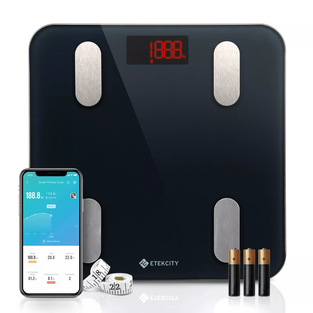 Etekcity ESF24 Smart Fitness Scale - - RIBI Malta