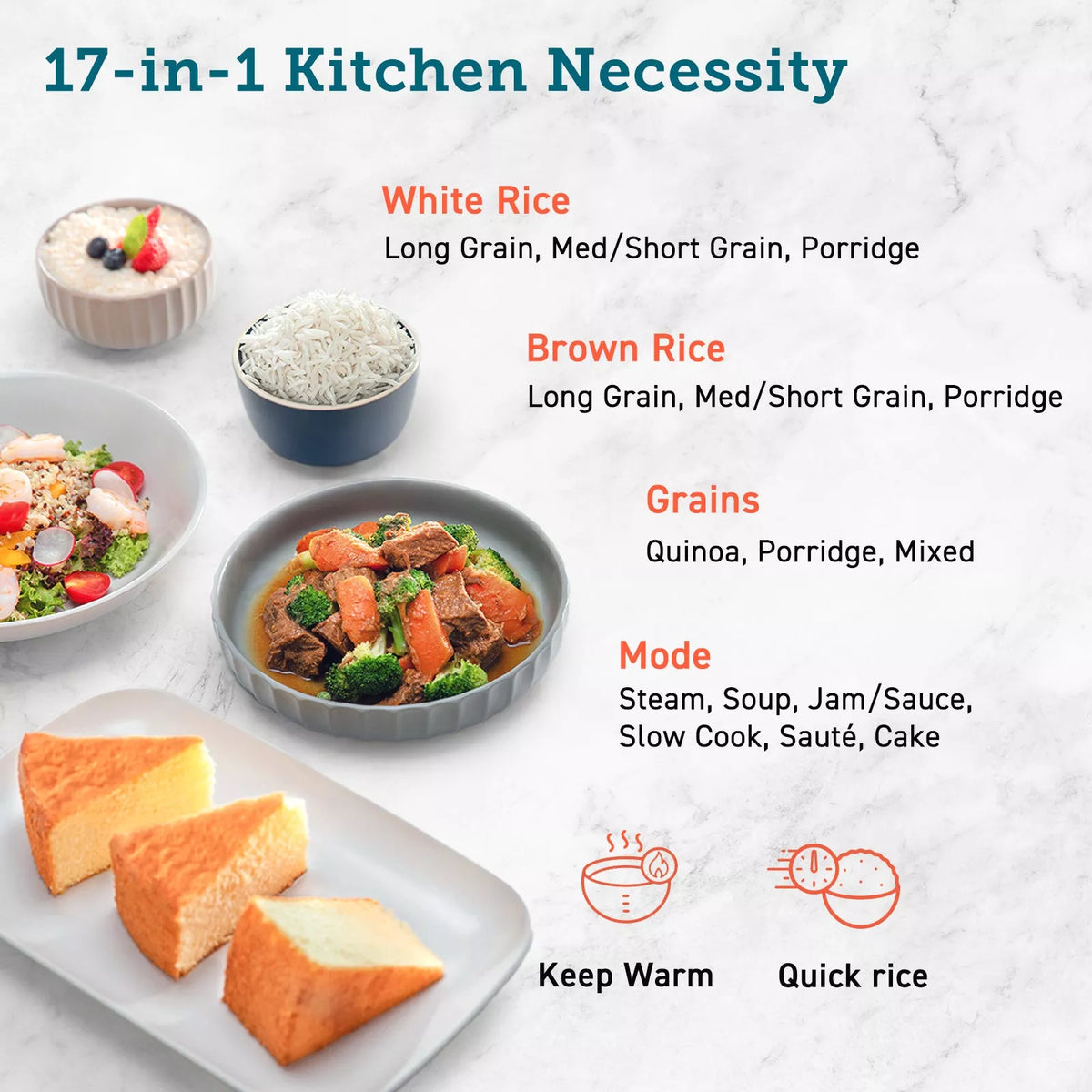 Cosori R-501 5 Litre Rice/Multi-Cooker & Steamer - Rice Cooker- RIBI Malta