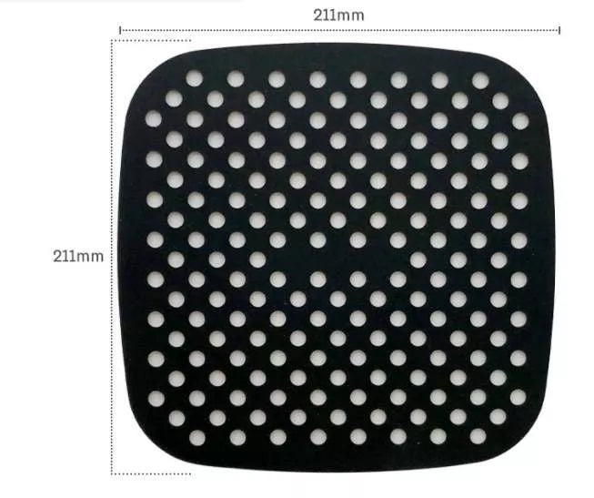 Square Air Fryer liners compatible with Cosori 5.5ltr and 6.4Ltrs Air Fryers. - - RIBI Malta