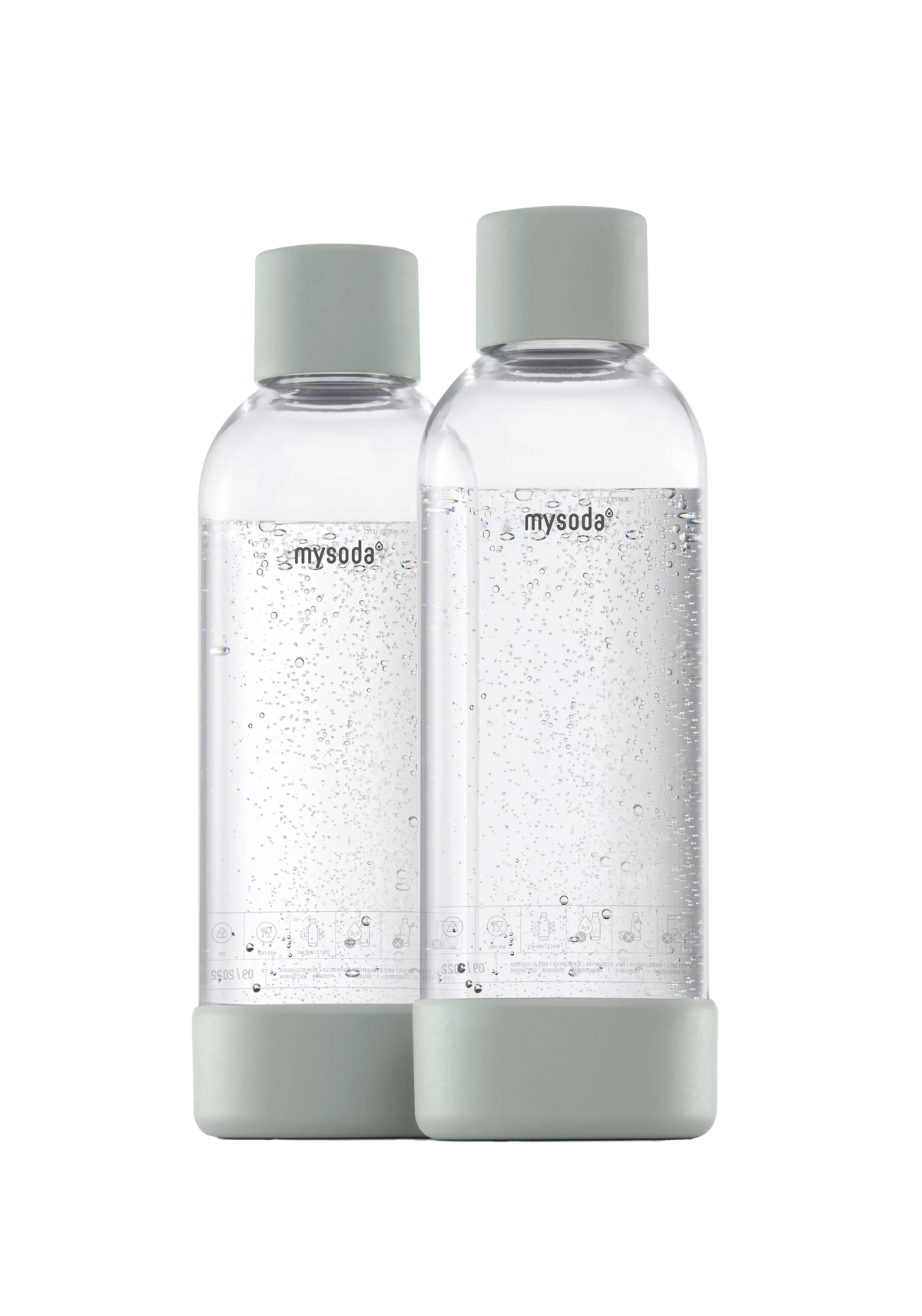 MySoda Water Bottle 1LTR (2 pack) - Multiple Colours - Soda Maker- RIBI Malta
