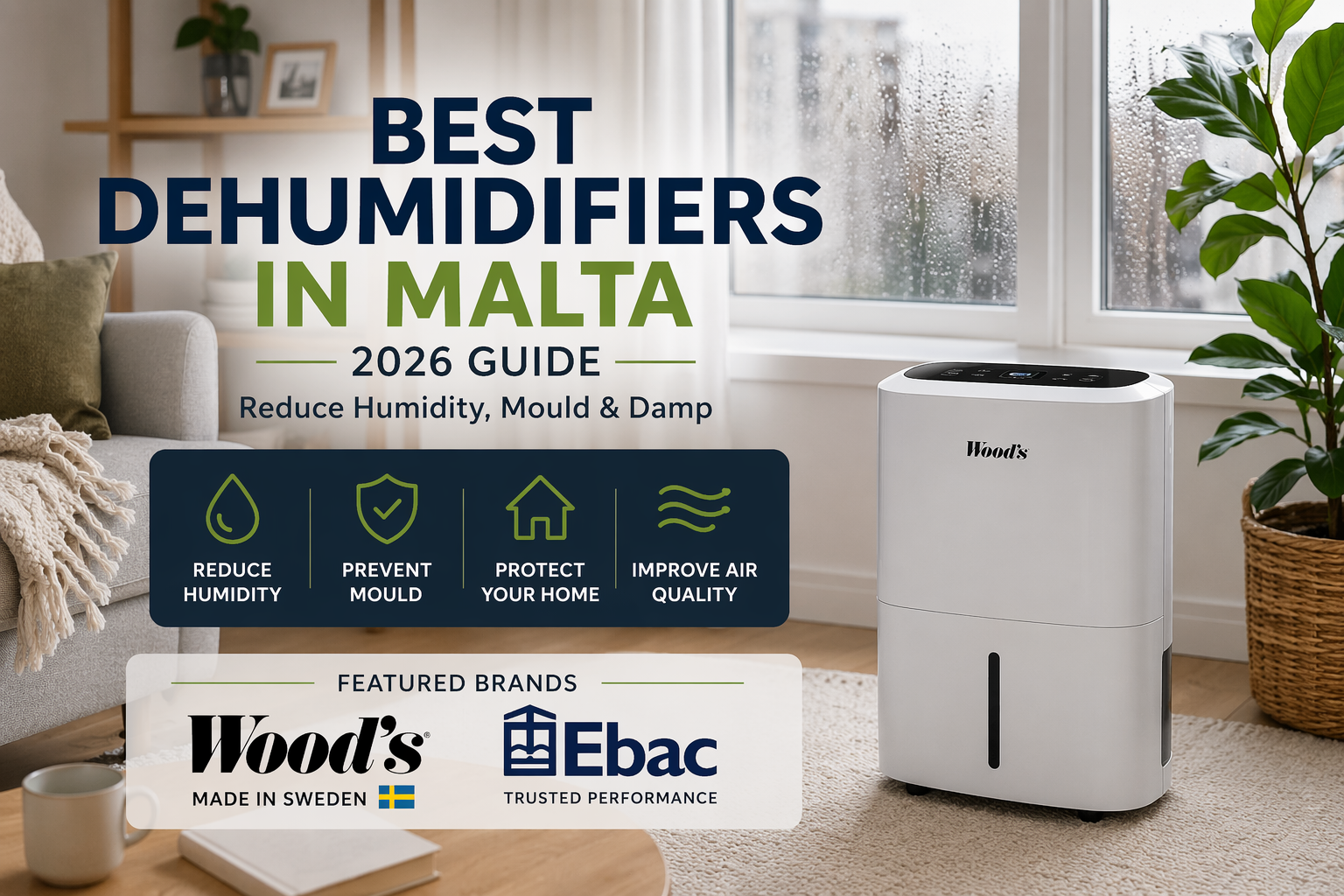 Best Dehumidifiers in Malta (2026 Guide) – Reduce Humidity, Mould & Damp
