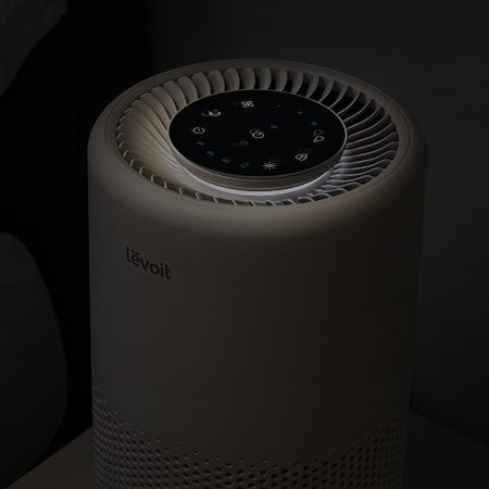 Levoit Core 200S air purifier in a bedroom