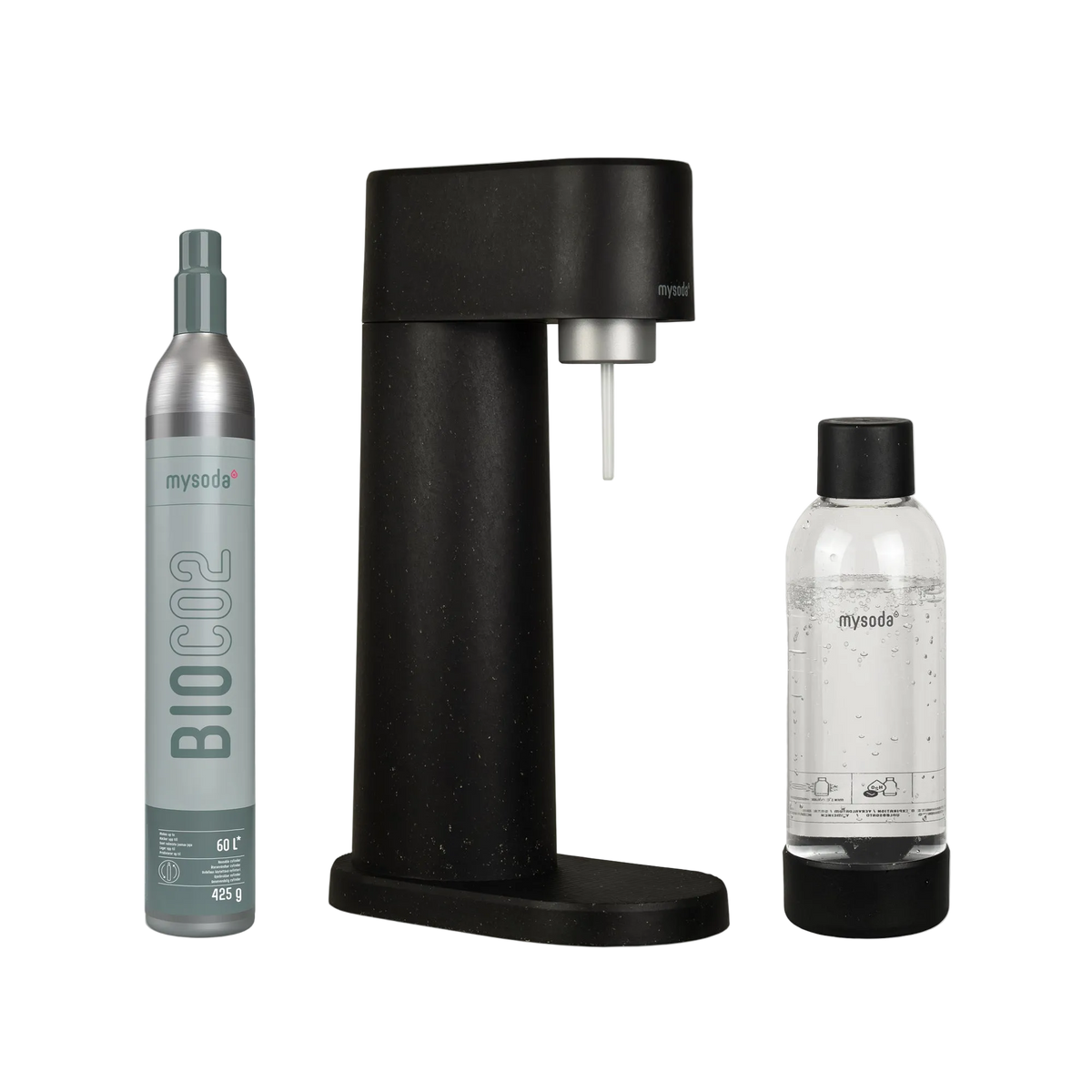 MySoda Woody Soda Maker - Black - Soda Maker- RIBI Malta 