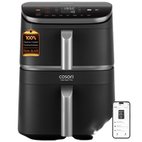 Cosori Turbo Tower Pro DC Smart 10.8Ltr Air Fryer Silver CAF-DC113S-ADE