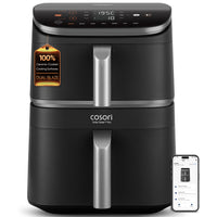 Cosori Turbo Tower Pro DC Smart 10.8Ltr Air Fryer Silver CAF-DC113S-ADE - Air Fryers- RIBI Malta 