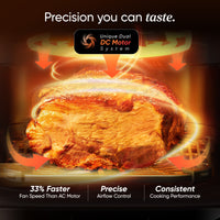 Cosori Turbo Tower Compact DC 8.6Ltr Air Fryer Silver CAF-DC861-CEUR - Air Fryers- RIBI Malta 