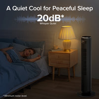 Levoit LTF-F362 TempSense 36inch TOWER Fan with DC Motor - HIGH SPEED - Fans- RIBI Malta 