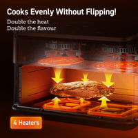 Cosori Dualblaze TwinFry 10 Litre (5Ltr + 5 Ltr) Air Fryer - Air Fryers- RIBI Malta 