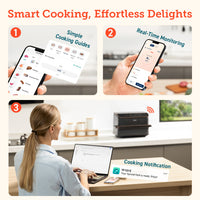 Cosori Dualblaze TwinFry 10 Litre (5Ltr + 5 Ltr) Air Fryer [Ceramic Version] - Air Fryers- RIBI Malta 