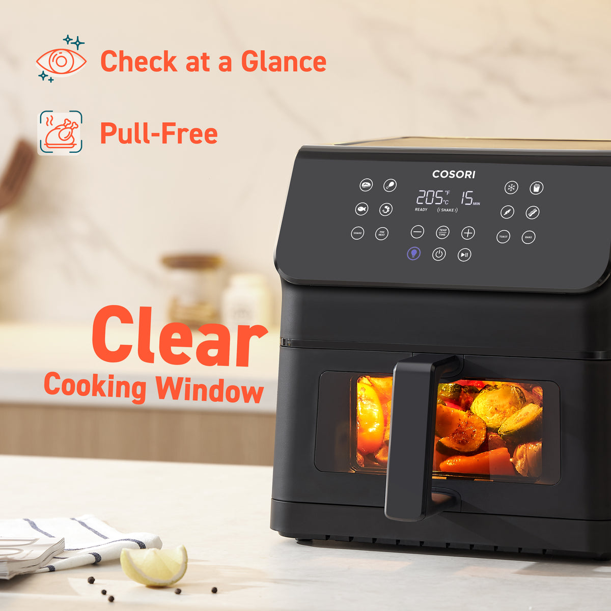 Cosori 6.2Ltr Premium II Air Fryer CAF-P653 Black