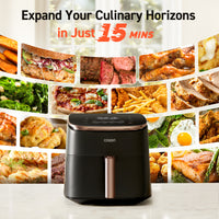 Cosori TurboBlaze Air Fryer Chef Edition 6.0-Litre Air Fryer CAF-DC602 [Ceramic version] - Air Fryers- RIBI Malta 
