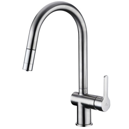 Bridgepoint BP02 Pull Out Kitchen Mixer with RO Brushed - Reverse Osmosis Accessories- RIBI Malta 