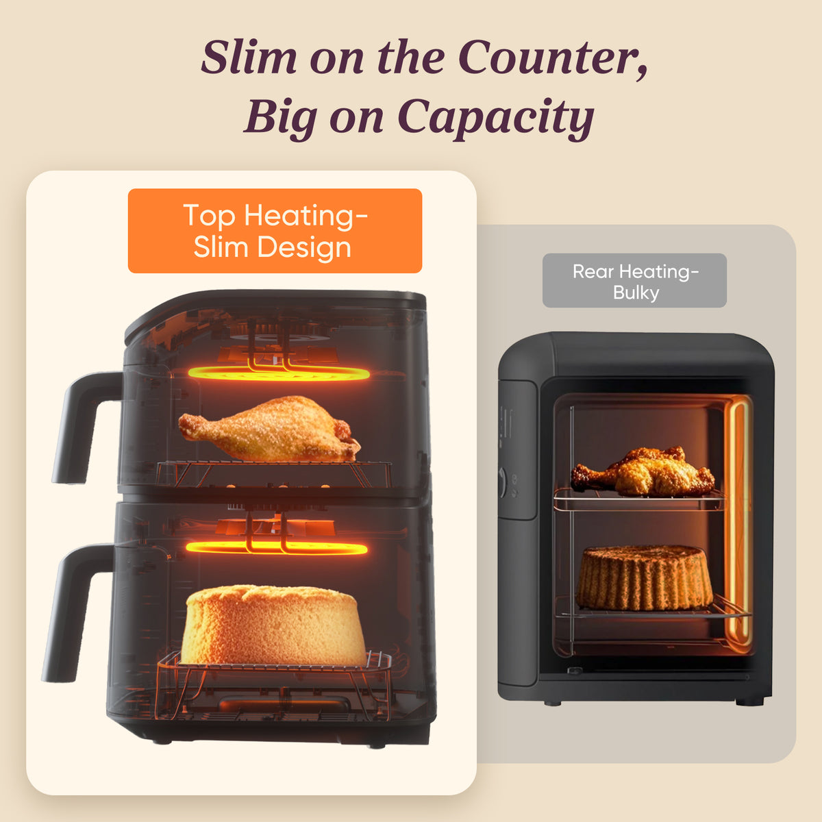 Cosori Turbo Tower DC 10.8Ltr Air Fryer CAF-DC121 [Ceramic Version