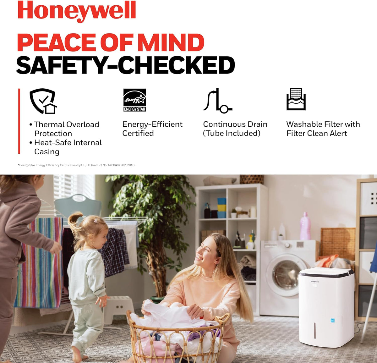 Honeywell Dehumidifier  TP50WKN 24L/Day - Dehumidifier- RIBI Malta 