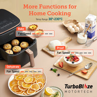 Cosori TurboBlaze Air Fryer Chef Edition 6.0-Litre Air Fryer CAF-DC602 [Ceramic version] - Air Fryers- RIBI Malta 