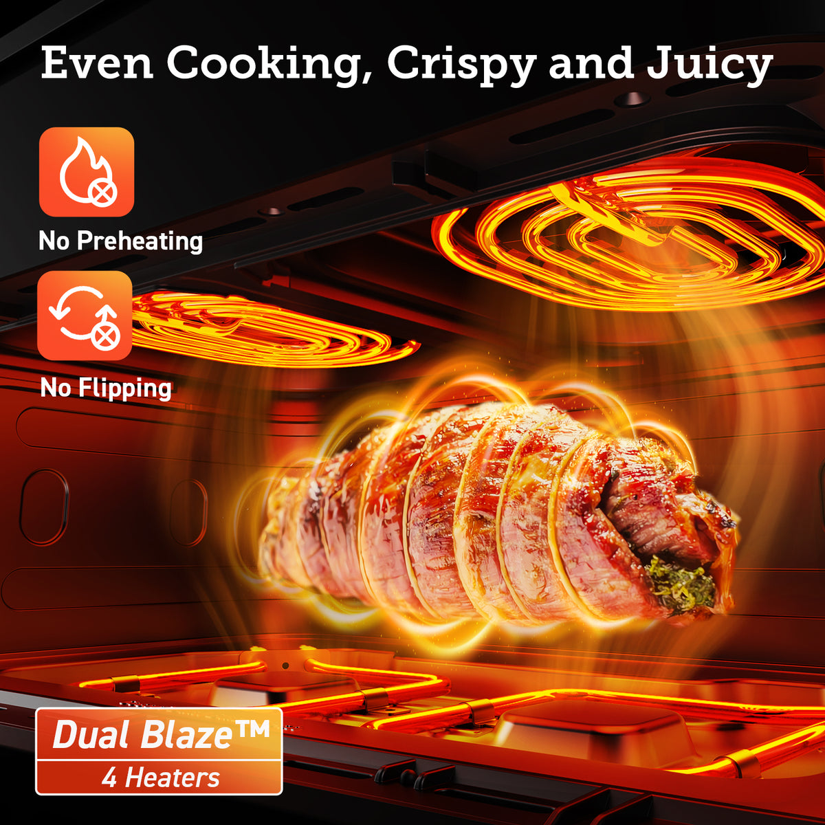 Cosori Dualblaze TwinFry 10 Litre (5Ltr + 5 Ltr) Air Fryer [Ceramic Version] - Air Fryers- RIBI Malta 
