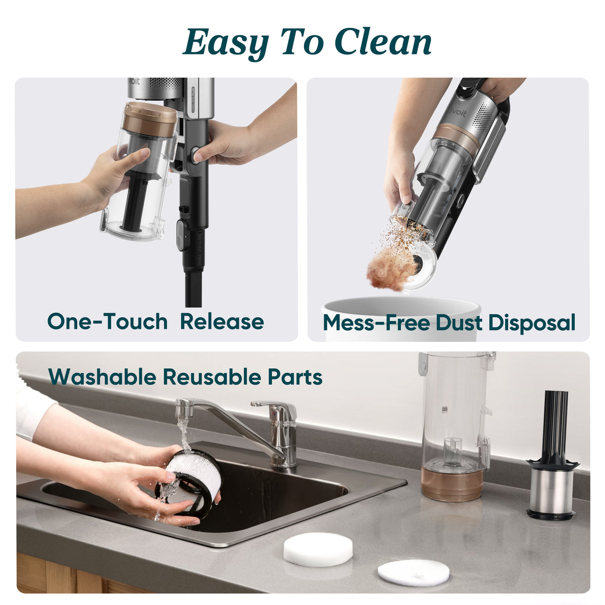 Levoit LVAC-300 Plus Cordless Stick Vacuum