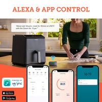 Cosori 6.4Ltr Dual Blaze Smart Air Fryer Dark Grey CAF-P681S - Air Fryers- RIBI Malta 