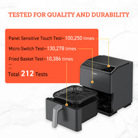 Cosori 6.4Ltr Dual Blaze Smart Air Fryer Dark Grey CAF-P681S - Air Fryers- RIBI Malta 