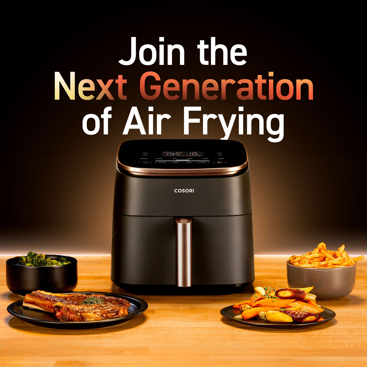 Cosori TurboBlaze Chef Edition 6.0-Litre Air Fryer - Air Fryers- RIBI Malta 