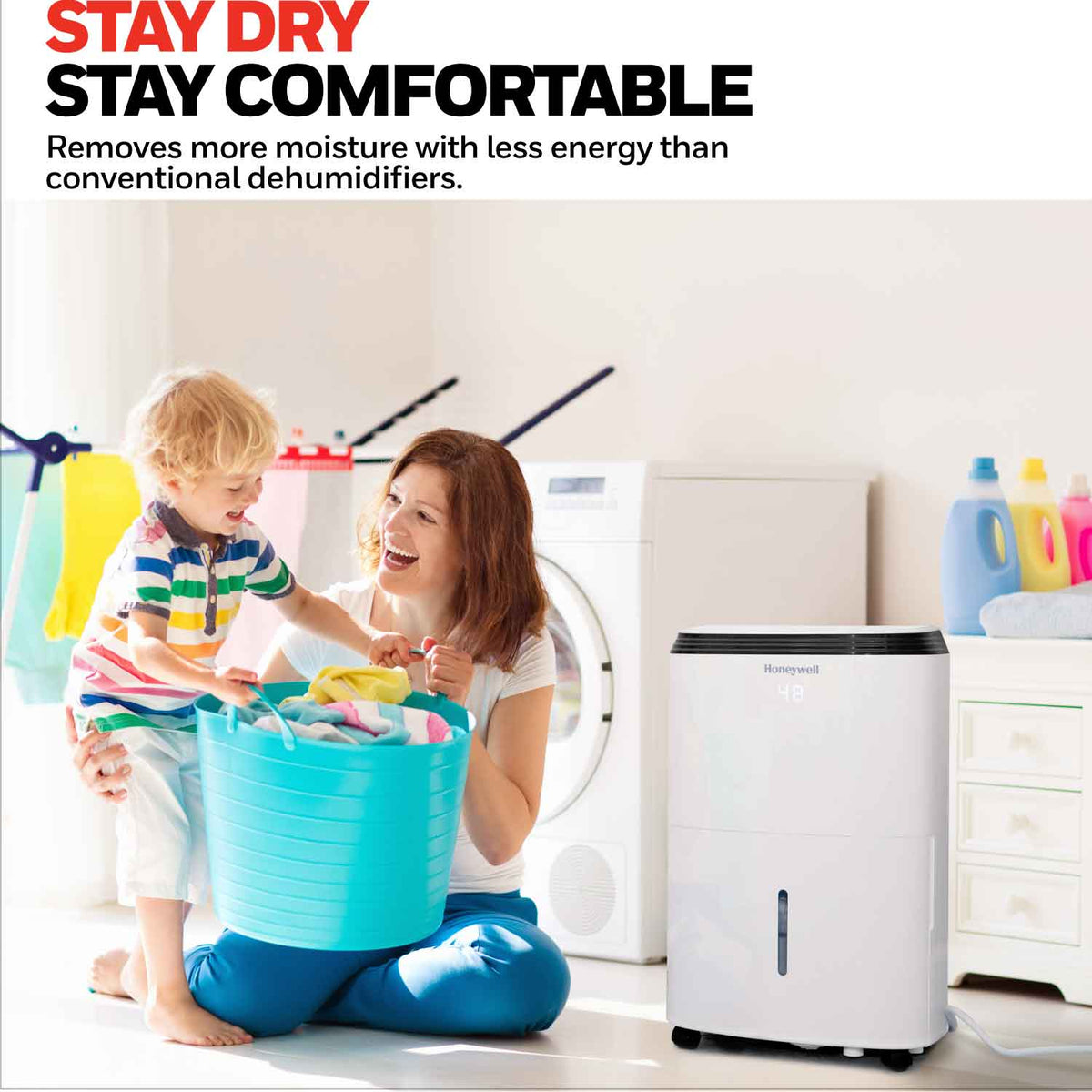 Honeywell Dehumidifier  TP50WKN 24L/Day - Dehumidifier- RIBI Malta 