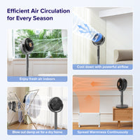 Levoit LPF-R432 TempSense Pedestal Fan with DC Motor - HIGH SPEED - LOW CONSUMPTION