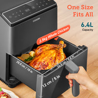 Cosori 6.4Ltr Dual Blaze Smart Air Fryer Dark Grey CAF-P681S - Air Fryers- RIBI Malta 