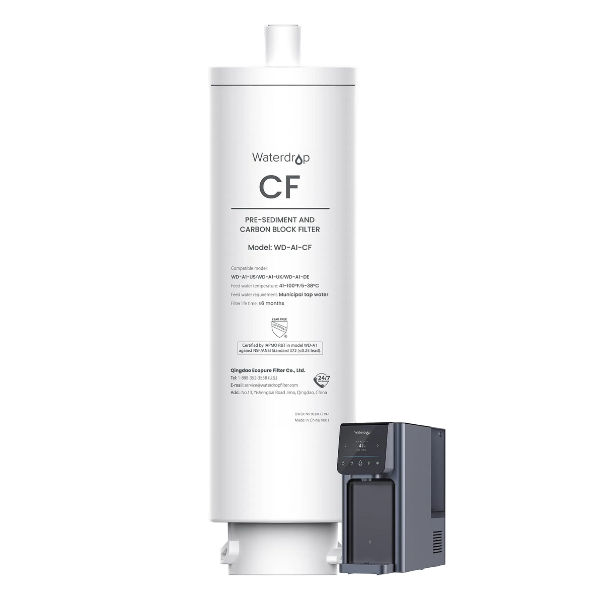 WD-A1-CF filter for WaterDrop A1 Countertop Reverse Osmosis System - Reverse Osmosis Filters- RIBI Malta 