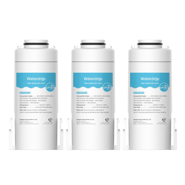 Waterdrop WD-EDFA-3 Alkaline Replacement Filter for the Waterdrop ED-02 Pitcher (3 Pack) - Reverse Osmosis Filters- RIBI Malta 