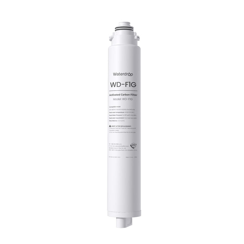 WD-F1G filter for Waterdrop X8 Tankless Reverse Osmosis System