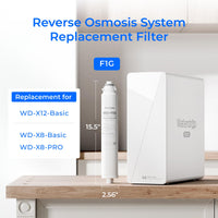 WD-F1G filter for Waterdrop X8 Tankless Reverse Osmosis System