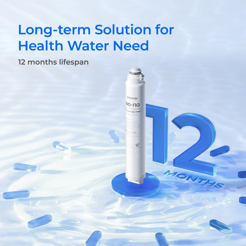 WD-F1G filter for Waterdrop X8 Tankless Reverse Osmosis System