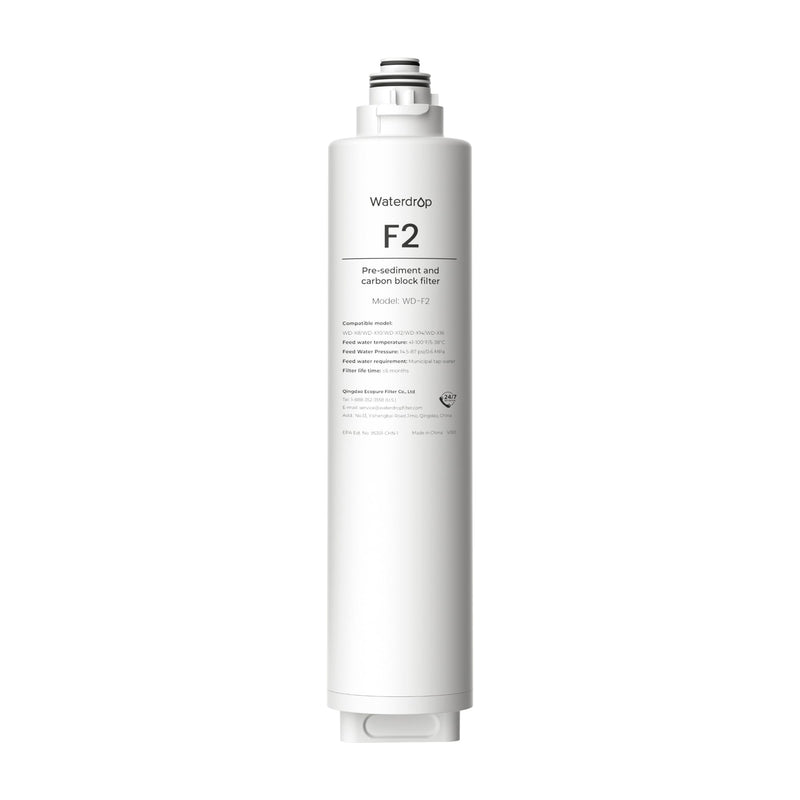 WD-F2 filter for Waterdrop X8 & W8 WAN Tankless Reverse Osmosis System