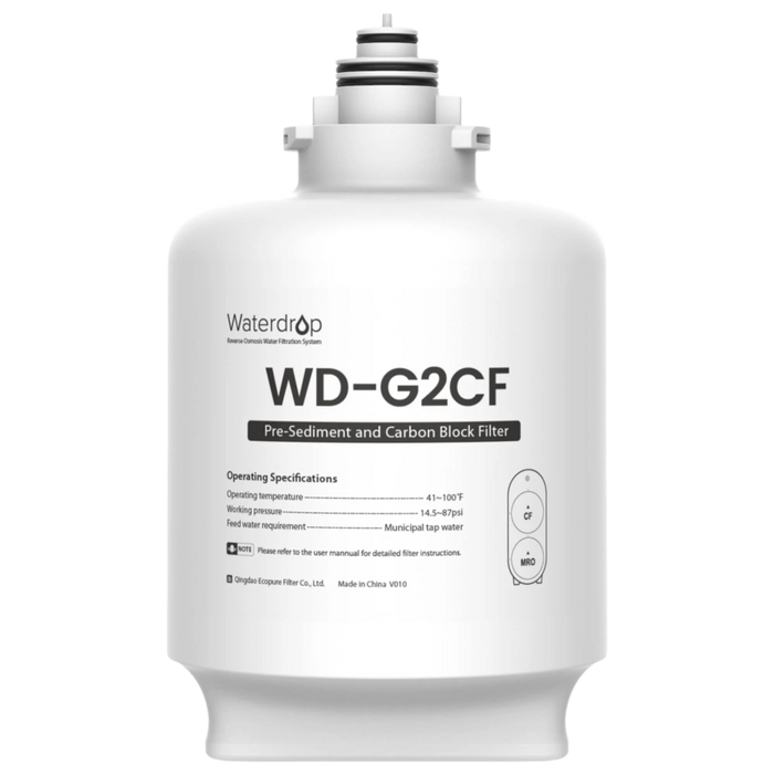 WD-G2CF filter for WaterDrop G2P600 Tankless Reverse Osmosis System