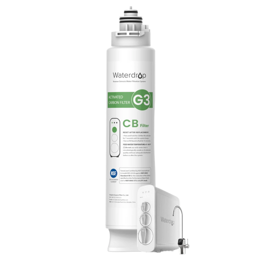 Waterdrop WD-G3N3CB activated carbon replacement filter with inset of the compatible G3 system