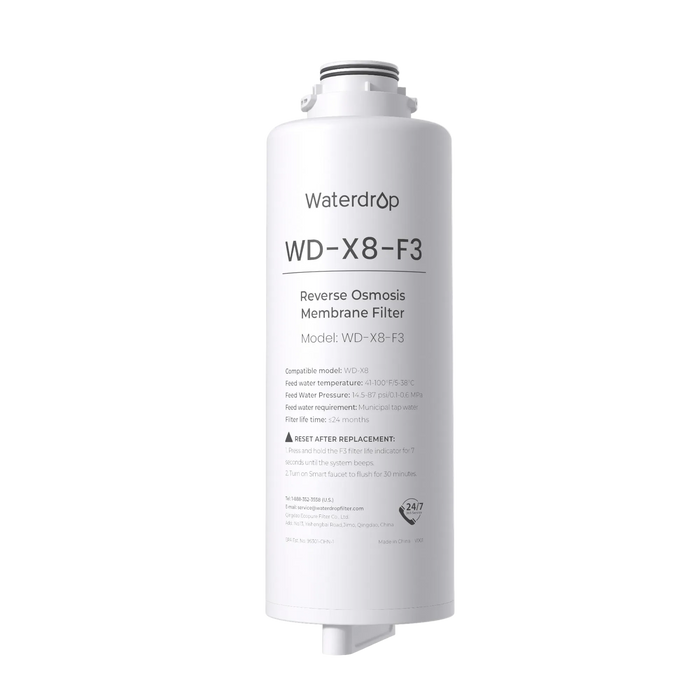 WD-X8-F3 filter for Waterdrop X8 & W8 WAN Tankless Reverse Osmosis System - Reverse Osmosis Filters- RIBI Malta 