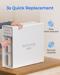 Waterdrop TankLess 10-STAGE Reverse Osmosis ( with Alkaline Mineral filters) WD-X8-WAN - Reverse Osmosis- RIBI Malta 