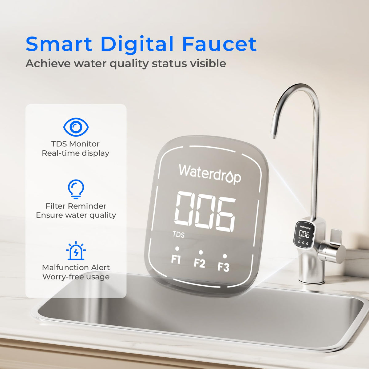 Waterdrop TankLess 9-STAGE Reverse Osmosis WD-X8