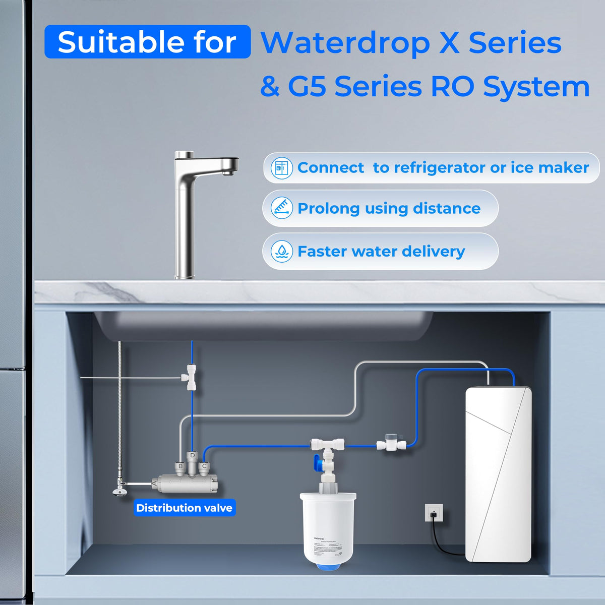 Waterdrop WD-XT Water Pressure Tank for X Series