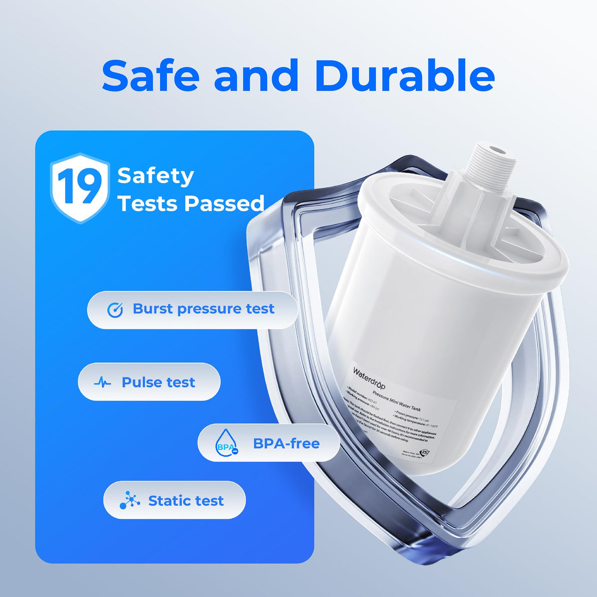 Waterdrop WD-XT Water Pressure Tank for X Series