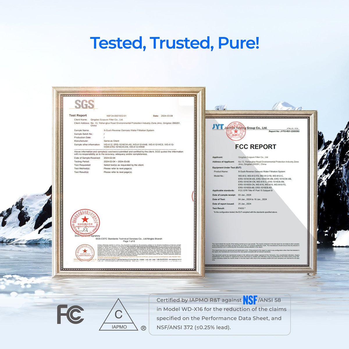 Waterdrop X12-F3 replacement filter features